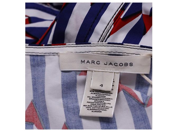 Abito midi avvolgente con stampa a freccia di Marc Jacobs in cotone multicolore - vista 4