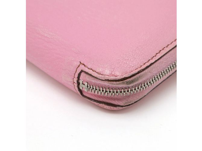Hermès Cartera Larga Azap de Hermes en Cuero de Cabra Rosa - vista 4