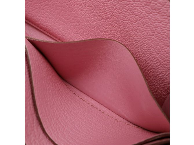 Hermès Cartera Larga Azap de Hermes en Cuero de Cabra Rosa - vista 8