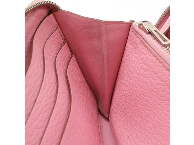 Hermès Cartera Larga Azap de Hermes en Cuero de Cabra Rosa - vista 9
