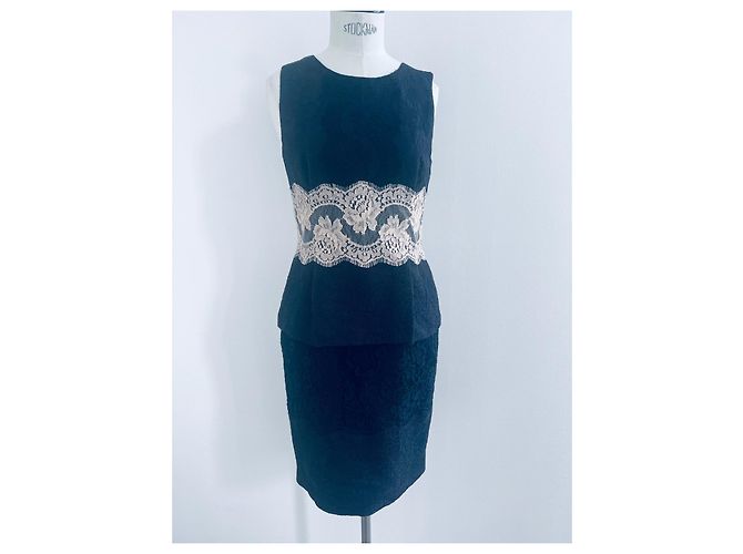 Vestido de encaje Dolce & Gabbana negro de algodón - vista 2