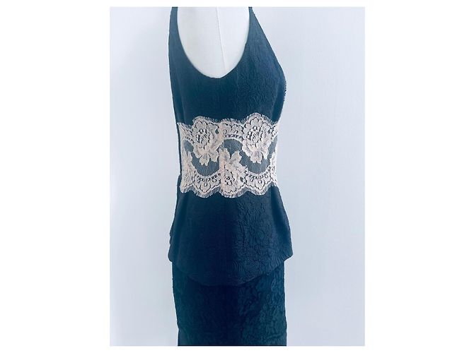 Vestido de encaje Dolce & Gabbana negro de algodón - vista 3