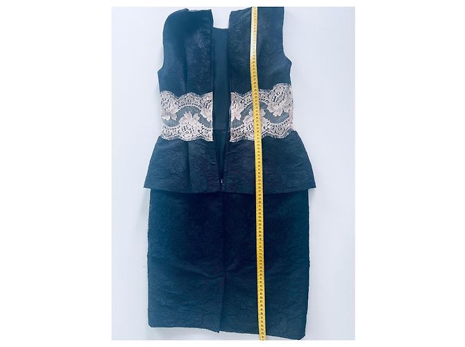 Vestido de encaje Dolce & Gabbana negro de algodón - vista 5