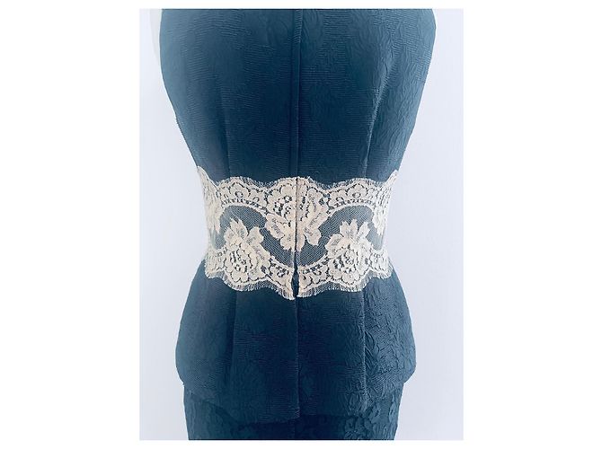 Vestido de encaje Dolce & Gabbana negro de algodón - vista 6