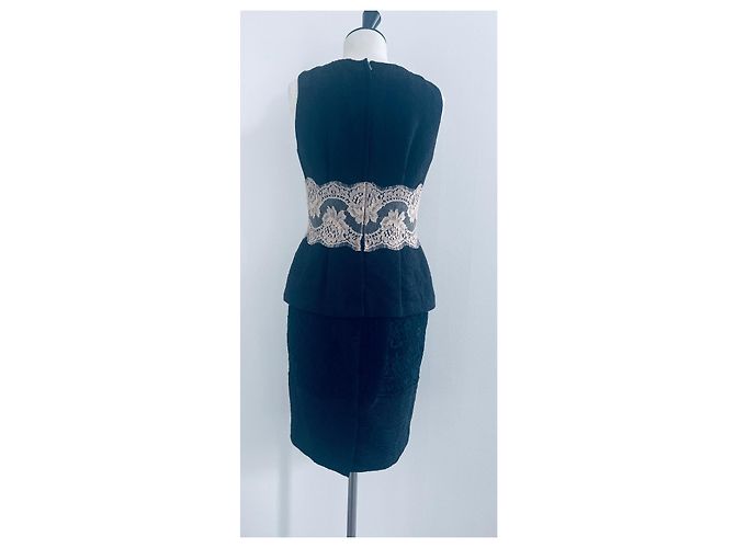 Vestido de encaje Dolce & Gabbana negro de algodón - vista 7