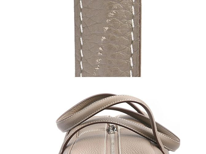 Borsa Tote Victoria 2 per donne di Hermès Taupe - vista 8