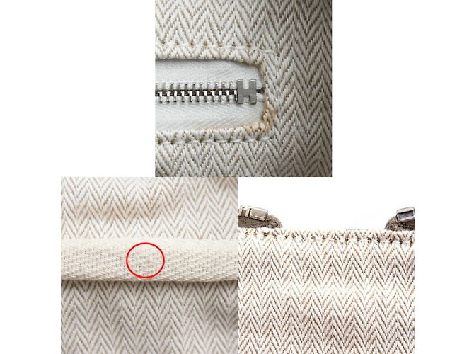 Borsa Tote Victoria 2 per donne di Hermès Taupe - vista 9