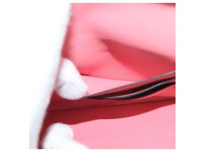 VALENTINO Borsa a spalla con catena di strass in suede rosa argento Auth BA3802 - vista 22