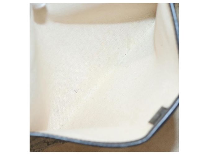 GUCCI GG Supreme Sherry Line Borsa Tote PVC Blu Navy Argento 211134 Auth bs27569 - vista 18