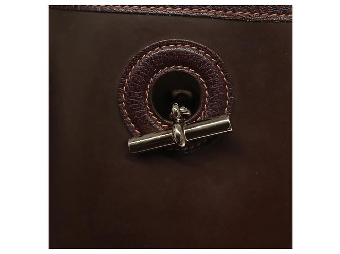Hermès HERMES Borsa a Spalla Vespa GM in Pelle Marrone Auth bs26873 - vista 14