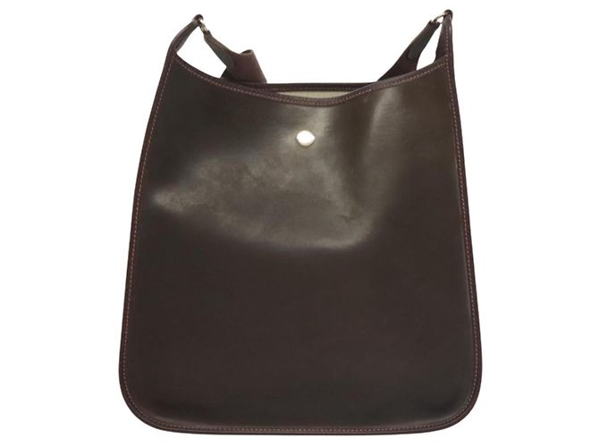 Hermès HERMES Borsa a Spalla Vespa GM in Pelle Marrone Auth bs26873 - vista 3