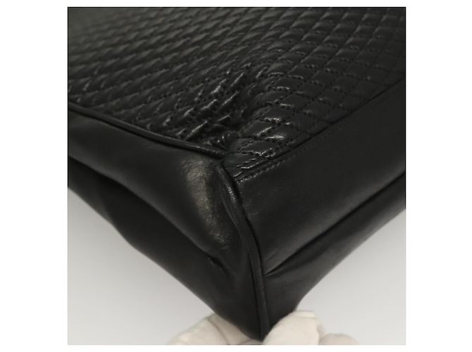 Borsa Tote BALLY in pelle nera e oro Auth BA3412 Nero D'oro - vista 10