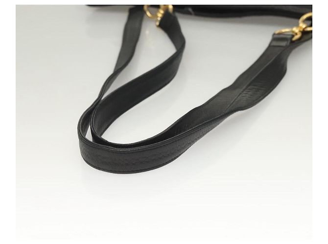 Borsa Tote BALLY in pelle nera e oro Auth BA3412 Nero D'oro - vista 7