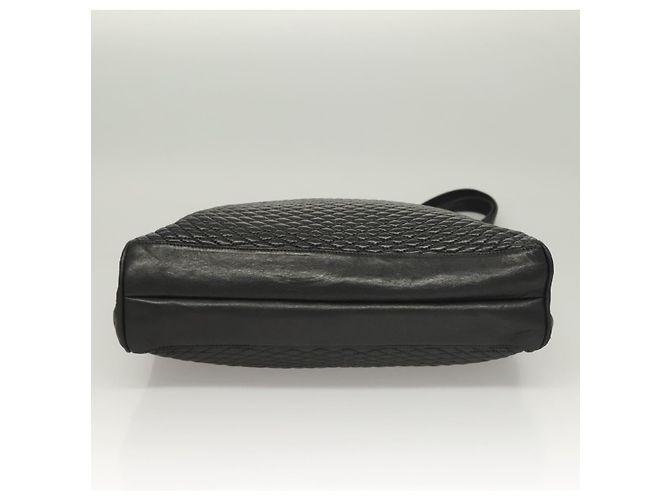 Borsa Tote BALLY in pelle nera e oro Auth BA3412 Nero D'oro - vista 9