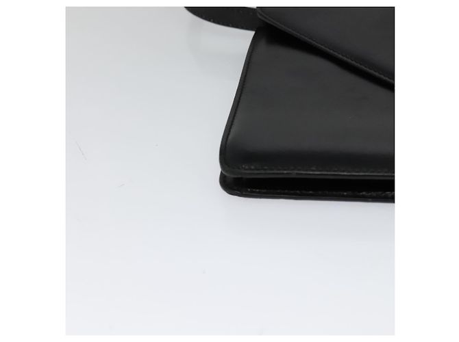 Céline Borsa a Spalla CELINE in Pelle Nera Oro Auth 127909 Nero D'oro - vista 10
