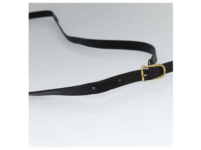 Céline Borsa a Spalla CELINE in Pelle Nera Oro Auth 127909 Nero D'oro - vista 7