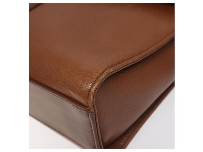 Autre Marque Borsa a Spalla Burberrys in Pelle Marrone Oro Auth BA3783 D'oro - vista 10