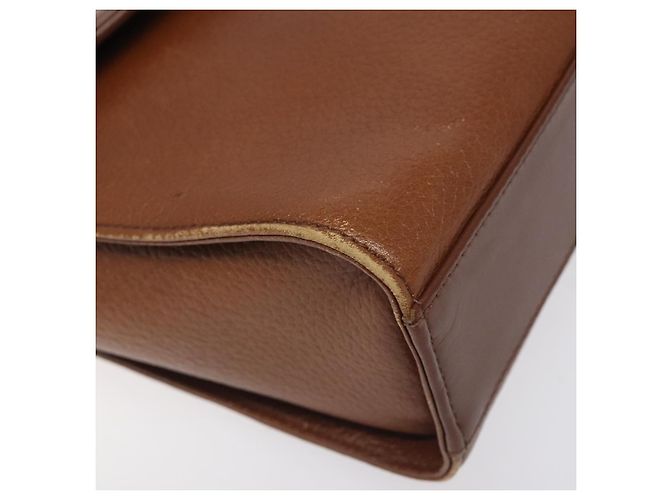 Autre Marque Borsa a Spalla Burberrys in Pelle Marrone Oro Auth BA3783 D'oro - vista 11