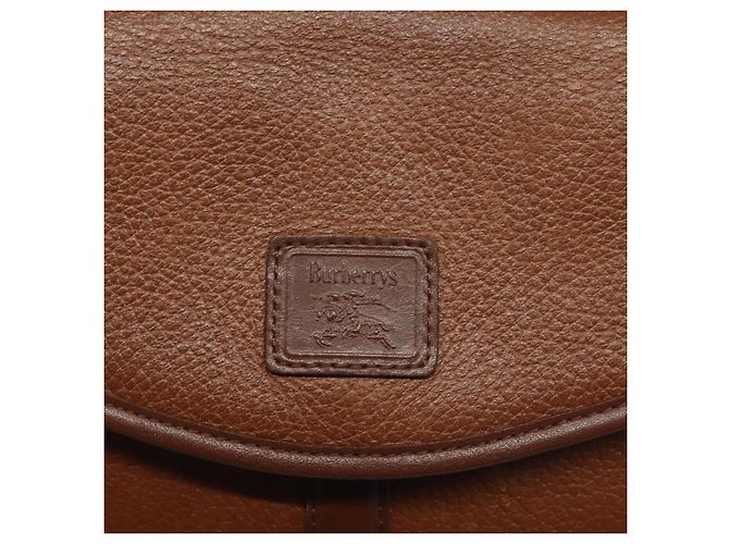 Autre Marque Borsa a Spalla Burberrys in Pelle Marrone Oro Auth BA3783 D'oro - vista 14