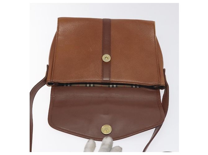 Autre Marque Borsa a Spalla Burberrys in Pelle Marrone Oro Auth BA3783 D'oro - vista 15