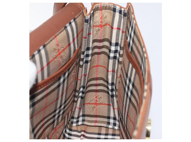 Autre Marque Borsa a Spalla Burberrys in Pelle Marrone Oro Auth BA3783 D'oro - vista 17