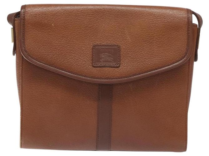 Autre Marque Borsa a Spalla Burberrys in Pelle Marrone Oro Auth BA3783 D'oro - vista 2