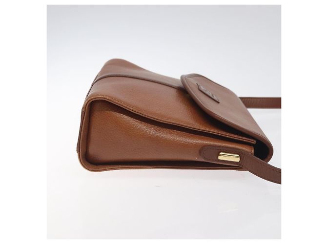 Autre Marque Borsa a Spalla Burberrys in Pelle Marrone Oro Auth BA3783 D'oro - vista 4