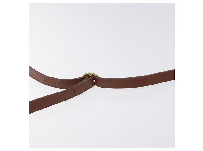 Autre Marque Borsa a Spalla Burberrys in Pelle Marrone Oro Auth BA3783 D'oro - vista 8