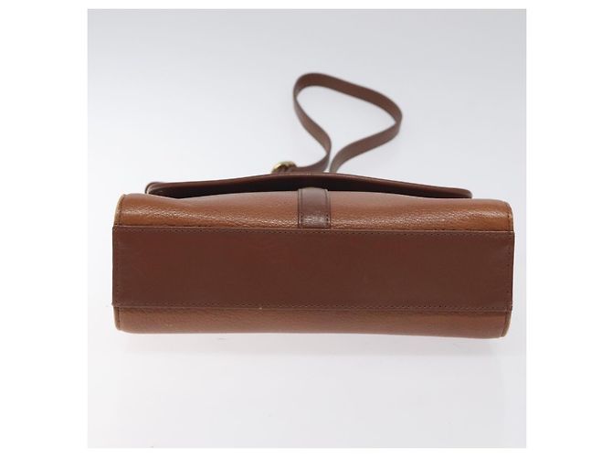 Autre Marque Borsa a Spalla Burberrys in Pelle Marrone Oro Auth BA3783 D'oro - vista 9