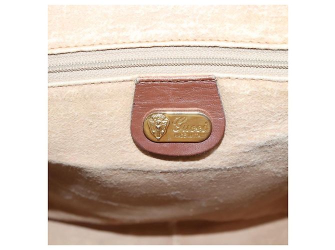 Gucci Borsa a spalla Micro GG Supreme PVC Beige Oro 001 115 5443 Auth bs27554 D'oro - vista 15