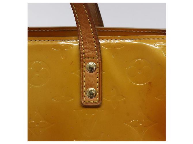 LOUIS VUITTON Monogram Vernis Reade PM Borsa a Mano Beige M91334 LV Auth BA3837 - vista 10