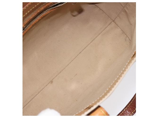 LOUIS VUITTON Monogram Vernis Reade PM Borsa a Mano Beige M91334 LV Auth BA3837 - vista 11