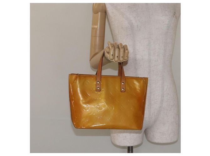 LOUIS VUITTON Monogram Vernis Reade PM Borsa a Mano Beige M91334 LV Auth BA3837 - vista 21
