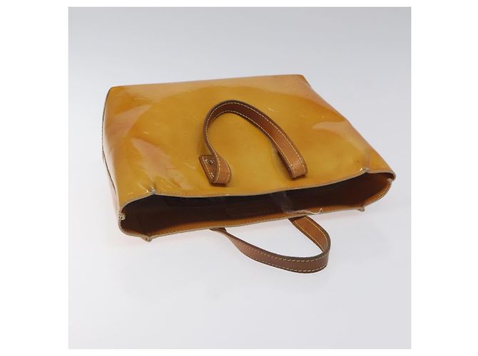 LOUIS VUITTON Monogram Vernis Reade PM Borsa a Mano Beige M91334 LV Auth BA3837 - vista 6