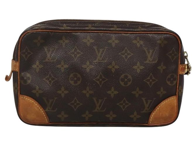 LOUIS VUITTON Monogram Marly Dragonne GM Borsa Clutch M51825 LV Auth BA3872 Monogramma - vista 2