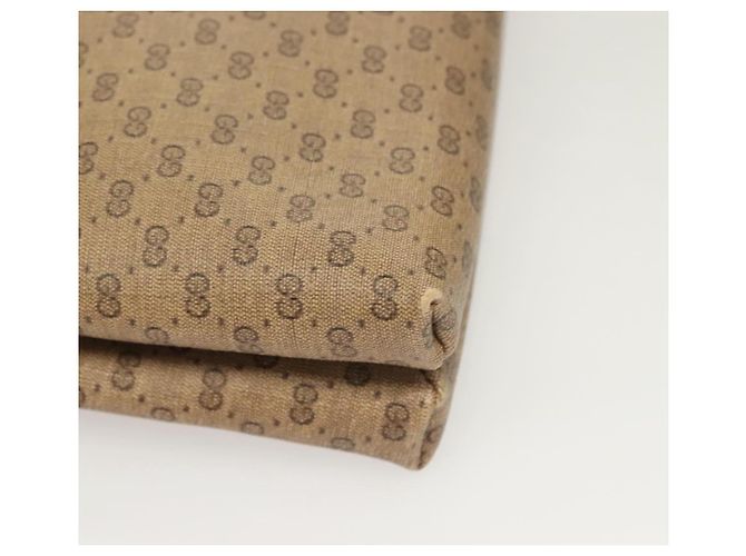 Gucci Borsa a spalla Micro GG Supreme in PVC beige e oro 49 001 5548 Auth BA3774 D'oro - vista 12