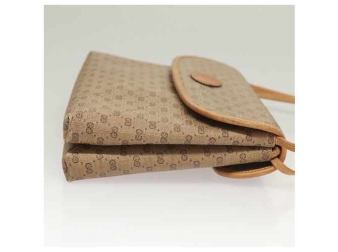 Gucci Borsa a spalla Micro GG Supreme in PVC beige e oro 49 001 5548 Auth BA3774 D'oro - vista 4