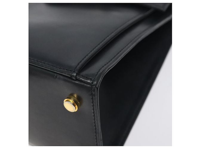 Borsa a mano Salvatore Ferragamo in pelle nera e oro Auth BA3911 Nero D'oro - vista 10