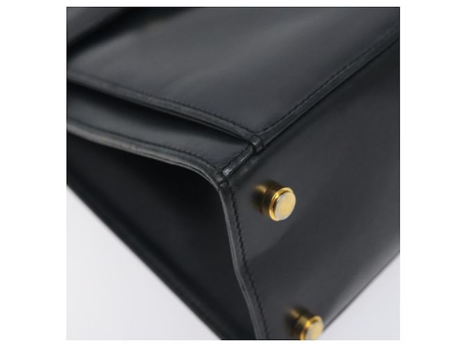 Borsa a mano Salvatore Ferragamo in pelle nera e oro Auth BA3911 Nero D'oro - vista 11
