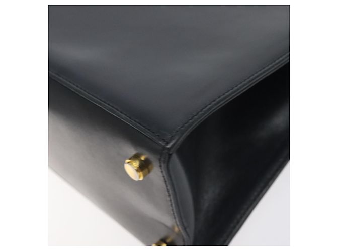 Borsa a mano Salvatore Ferragamo in pelle nera e oro Auth BA3911 Nero D'oro - vista 12