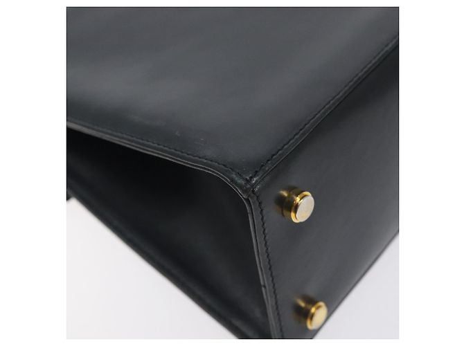 Borsa a mano Salvatore Ferragamo in pelle nera e oro Auth BA3911 Nero D'oro - vista 13