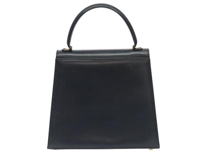 Borsa a mano Salvatore Ferragamo in pelle nera e oro Auth BA3911 Nero D'oro - vista 3