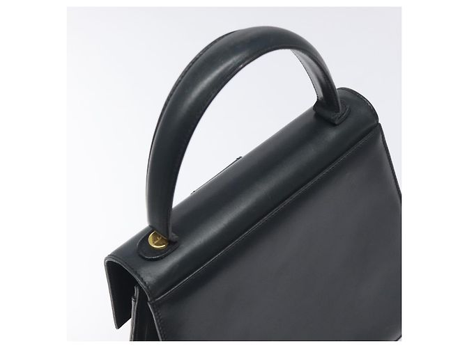Borsa a mano Salvatore Ferragamo in pelle nera e oro Auth BA3911 Nero D'oro - vista 6