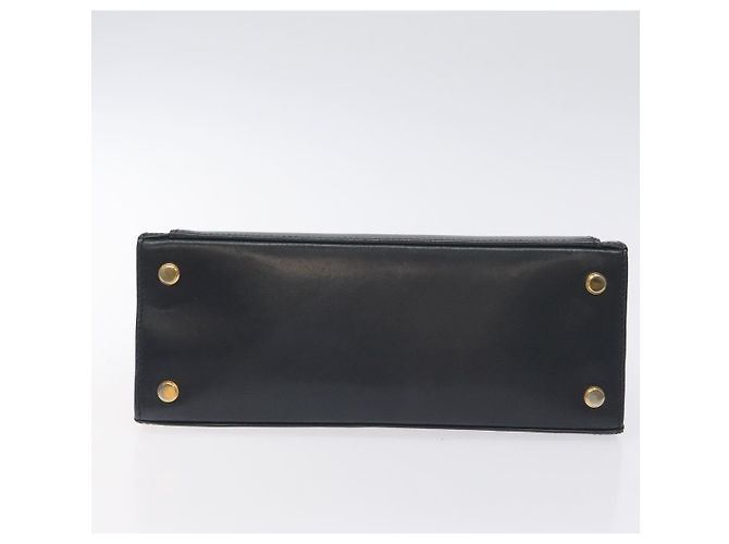 Borsa a mano Salvatore Ferragamo in pelle nera e oro Auth BA3911 Nero D'oro - vista 9
