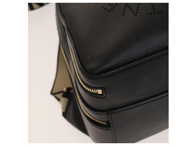 Autre Marque Zaino in pelle nera e oro Stella MacCartney 594165 Auth BA3320 Nero D'oro - vista 13