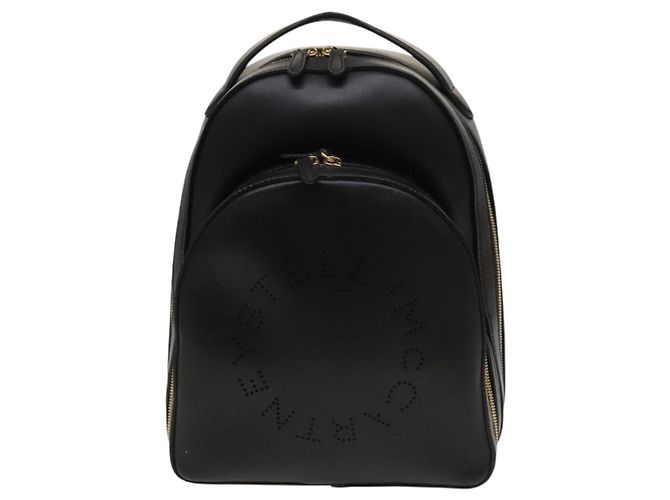 Autre Marque Zaino in pelle nera e oro Stella MacCartney 594165 Auth BA3320 Nero D'oro - vista 2