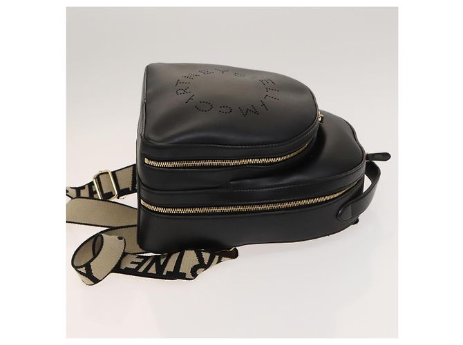 Autre Marque Zaino in pelle nera e oro Stella MacCartney 594165 Auth BA3320 Nero D'oro - vista 4