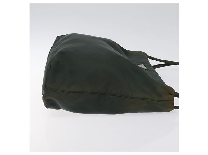 Borsa Tote PRADA in nylon verde argento Auth bs27520 - vista 4