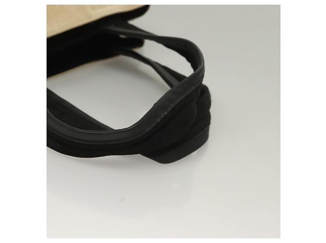 Tote Borsa sportiva PRADA in tela beige e nera Auth bs27461 Nero - vista 7