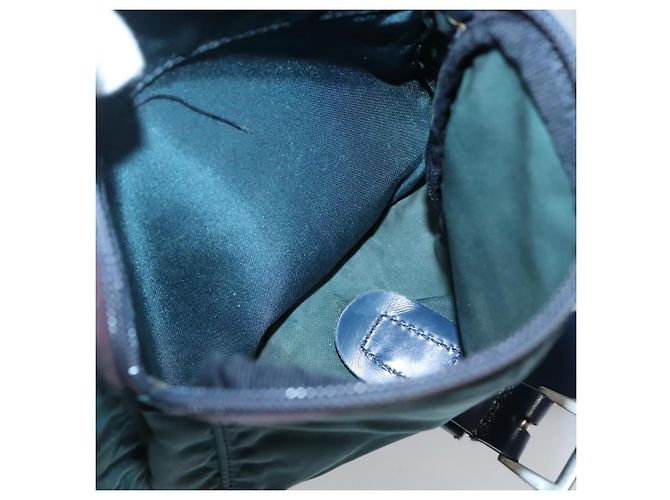 Borsa a Spalla PRADA in Nylon Verde Auth 127874 - vista 21